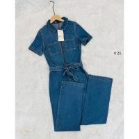 ราคา ZARA Jumpsuit จั้มสูทผ้ายีนส์ยืด (54501941231)
