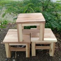 ราคา ☑️ เก้าอี้นั่งชักผ้า เก้าอี้นั่งเล่น ไม้จามจุรีฯ หรือไม้ฉำฉา เก้าอี้สนาม (ขนาด 23*23*20) #อ่านรายละเอียดก่อนสั่งนะคะ (6140827862)