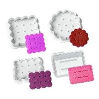 ราคา ซีเอส พลาสติก หน้าท้อง ทรงกลมบิสกิตตัดชุดคุกกี้แม่พิมพ์สําหรับคุกกี้โฮมเมด (53906993625)