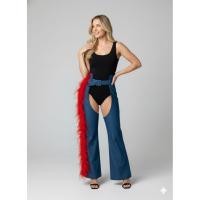 ราคา กางเกงยีนส์​ขายาว กางเกงแต่งขนนก ตัดเย็บ​ใน​ไทย​hipaholic​ (26991110556)