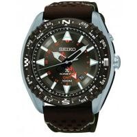 ราคา Seiko Prospex Kinetic GMT นาฬิกาสุภาพบุรุษ สายผ้า รุ่น SUN061P1 (Brown) (65434427)