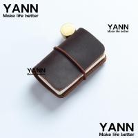 ราคา Yan1 Travelers Notebook, Journal Refillable Miniature Notebook, Mini Size with Leather Cover and Strap Pocket Diary (28676665070)