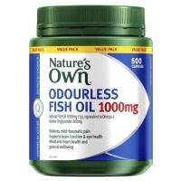 ราคา Nature's Own Fish Oil Odourless 1000mg with Omega 3 - 500 Capsules Exclusive Size (14392073708)