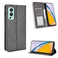 ราคา ปลอก for OnePlus Nord 2 5G Vintage Flip Cover Magnetic Wallet Case PU Leather Cases Card Holder (51450086143)