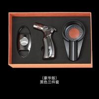 ราคา กล่องของขวัญสามชิ้นซิการ์กรรไกรกันลมตรงซิการ์ไฟแช็กชุดสามในหนึ่งซิการ์ที่เขี่ยบุหรี่ (25135222283)