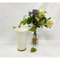 ราคา ungaro paris MAEBATA CHINA JAPAN แจกัน แจกันดอกไม้ แจกันขาวขอบทอง นำเข้าจากญี่ปุ่น (23436955519)