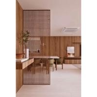 ราคา แผงระแนงบังตา ไม้เนื้อแข็ง 1"x 1" (43878840705)