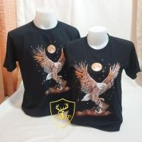 ราคา เสื้อวินเทจ เสื้อยืดคอกลม ลายนกอินทรีย์ (14140235397)