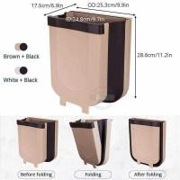 ราคา Konco 9Lfolding Bins Kitchen Garbage Bin Foldable Car Trash Can Wall Mounted Trashcan For Bathroom can (24632853894)