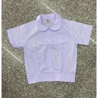 ราคา ตราเรือใบ เสื้อนักเรียนผู้หญิง คอบัว เอวจั๊ม แขนปล่อย ระดับประถม (มีใบเสร็จ) (18828201797)