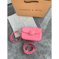 ราคา charles & keith สีชมพูแท้จากช้อป100%ใบใหญ่8.5นิ้ว (27217508384)