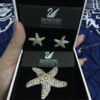 ราคา ต่างหูเข็มกลัดวินเทจ SWAROVSKI แท้ % (54611939)