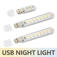 ราคา Mini Portable Led Usb Light 3/8 LEDS Book Light Reading Night Light Warm White 5V Power 3000K-7000K Mobile Power For PC (28060798031)