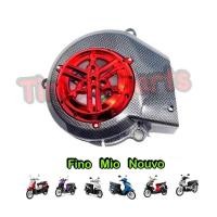 ราคา ครอบใบพัด Fino Mio Nouvo เคฟล่าโลโก้แดง yamaha ของแต่ง มอเตอร์ไซค์ (20788728761)