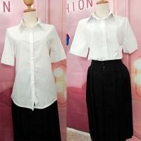 ราคา เสื้อนักศึกษา แขนกระบอกสั้น เนื้อผ้านิ่ม สวมใส่สบาย (25519801184)