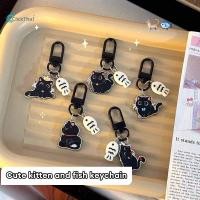ราคา พวงกุญแจ สไตล์เกาหลี พวงกุญแจจี้อะคริลิค Black Cat Little Fish Key Chain จี้อะคริลิคสองด้านน่ารักการ์ตูนกระเป๋าจี้ (42726282863)