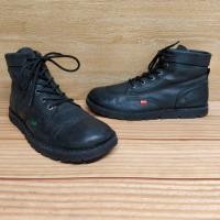 ราคา รองเท้า kickers ส่งฟรี มือสอง ของแท้ size EU 40-41 26 cm รองเท้าหนัง วินเทจ (41809329666)