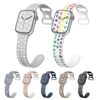 ราคา สายนาฬิกาข้อมือซิลิโคน ลายการ์ตูน สองสี แบบเปลี่ยน สําหรับ Apple Watch S9 8 7 6 5 4 3 SE ULTRA iWatch 49 มม. 45 44 42 41 40 38 (25173891798)