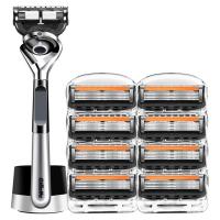 ราคา Gillette Fusion ProGlide Razor Kit 5 ชั้น Ultra-thin Blade Mens Beard Razor (47805467177)