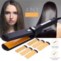 ราคา เครื่องหนีบผม CKL 1044 4in1 ของแท้ คุ้ม เปลี่ยนแผ่นได้ 4 แบบ ครื่องหนีบผมหยัก เครื่องหนีบผม ตรง เครื่องหนีบผมมาม่า หนีบ (6793399731)