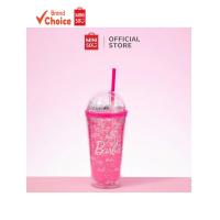 ราคา MINISO ซีรีส์ตุ๊กตาบาร์บี้แสนหวาน - แก้วน้ําดื่มแบบหลอดคู่สีชมพูใช้ซ้ําได้ ขนาด 600 มล. ขนาด 10ซม.×10ซม.×22.8ซม. (51802599518)
