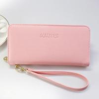 ราคา พร้อมส่ง!!! กระเป๋าตังค์ กระเป๋าสตางค์ สไตล์เกาหลี ใบยาวสีพาสเทล มีสายคล้อง ใส่มือถือได้ (562534239)