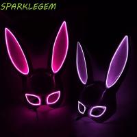ราคา SPARKLEGEM หน้ากากปาร์ตี้ Props หน้ากากกระต่าย Kitsune หน้ากากกระต่ายหน้ากากฮาโลวีน Multicolor Masquerade Party หน้ากากไฟ Led (51707144205)