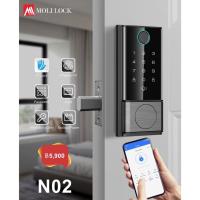 ราคา Digital Door Lock รุ่น N-02 TT Lock รุ่นใหม่ปี 2026 Deadbolt กลอนฝั่งในประตูแบบดิจิตอล (22865208615)