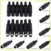 ราคา ￼【ArtGlorious】Mini Din Plug Socket Connector 4 / 5 / 6 / 7 / 8 Pin Chassis Cable Mount Male Femaleพร้อมส่ง (14149067404)