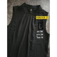 ราคา Forever 21 เสื้อคอปีนชีฟองหนาพรีเมียม (42872643091)