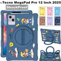 ราคา สําหรับ TECNO MEGAPAD Mega Pad Pro 12 นิ้ว 2025 Android แท็บเล็ตขาตั้งซิลิโคนแบบปรับได้เด็กกันกระแทกแท็บเล็ตฝาครอบ Fundas (57554690903)