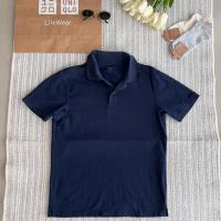 ราคา เสื้อคอปกโปโล กรม แบรนด์ Uniqlo แท้ M อก 36 (มือ 2) (19487564210)