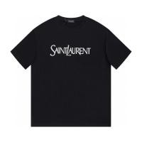 ราคา Slp โลโก้ตัวอักษรโลโก้ Flash Diamond Half Sleeve tee Saint Laurent Paris/Saint Laurent YSL 2023FW โลโก้ Letter Flash พิมพ์เสื้อยืดแขนสั้น Unisex (47657350993)