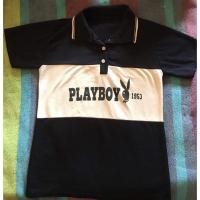 ราคา เสื้อคอปกPLAYBOY สีจริงเป็นสีกรม สวย (17151463241)