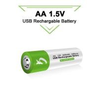 ราคา AA rechargeable 1.5V 2600mWh USB AA rechargeable li-ion battery for remote control mouse small fan Electric toy battery (19893380375)