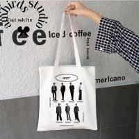 ราคา Got7 กระเป๋าสะพายไหล่ กระเป๋าช้อปปิ้ง ผ้าแคนวาส เป็นมิตรกับสิ่งแวดล้อม แฟชั่นเกาหลี สําหรับผู้หญิง (45305074329)