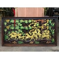 ราคา แผ่นไม้แกะสลัก ไม้แกะสลัก กรอบรูป ฉลุลายม้า ม้าวิ่ง ม้า 8 ตัว ม้า 8 เซียน ขนาด 53x100 cm.แผ่นไม้แขวนผนัง ของตกแต่งผนัง ร (23622766335)