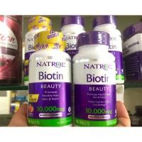 ราคา **พร้อมส่ง อายุยาว** Biotin Natrol 10,000mcg บำรุงผมและเล็บ มี 2 ขนาด (7005607138)