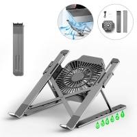 ราคา Foldable Laptop Stand with Cooling Fan Protable Alloy Radiator Bracket 11-17inch Laptop Accessories For MacBook Air Pro (14292574821)