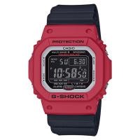 ราคา Casio G-Shock นาฬิกาข้อมือผู้ชาย สายเรซิ่น รุ่น GW-M5610RB,GW-M5610RB-4 - สีดำ-แดง (2879811878)