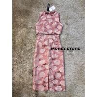 ราคา ชุด SET งานปักทั้งตัว สีชมพู ป้าย Money store / Size L (มือ 2) (1525382433)