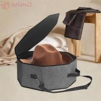 ราคา [ปลาค็อด] เคสหมวกพับได้, มีหูหิ้วพกพา กล่องเก็บหมวกวางซ้อนกันได้, รองรับกระดาษแข็งประหยัดพื้นที่พร้อมตะขอความจุขนาดใหญ่กระเป๋าหมวกแบบพกพาสํา (49757149682)