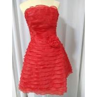 ราคา ชุดเดรสราตรีสั้นเกาะอกสีแดง (4857230248)