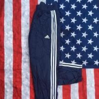 ราคา กางเกง Adidas ผ้าร่ม มือสอง สีกรม แถบขาว กางเกงวอร์มราคาถูก สำหรับผู้ชาย และผู้หญิง (Second-hand Adidas Trousers) (7051846559)