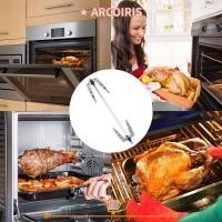 ราคา ส้อมย่าง ARCOIRIS, ตะแกรงย่างไก่หมุนสแตนเลส, อุปกรณ์เตาอบแบบพกพาเครื่องมือบาร์บีคิวกันสนิม Air Fryer ส้อม Rotisserie (52706663304)