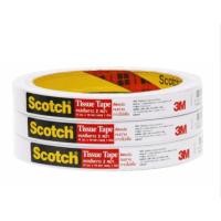 ราคา เทปเยื่อกาวสองหน้า ขนาด 12 มม. x 10 หลา (แพ็ค 3 ม้วน) (44605629936)