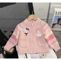 ราคา เสื้อกันหนาวไหมพรมลายแมวคิตตี้น่ารัก (52450630070)