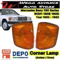 ราคา มุมไฟเลี้ยวสําหรับ Mercedes Benz 190 Series W201 190E 190D 1982–1993 Amber ไฟแสดงสถานะที่จอดรถซ้ายขวา (26043898800)