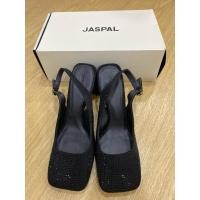 ราคา รองเท้าส้นสูง Jaspal สีดำกลิตเตอร์ (40) New (43908297205)