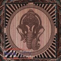 ราคา กรอบไม้แกะสลักฉลุลายรูปพระพิฆเนศ รูปทรงสี่เหลี่ยม แบบ3มิติหลายชั้น RT-FP-01 (3579169411)